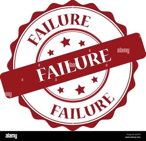 Failure Red Stamp Illustration Stock Vector Image And Art Alamy