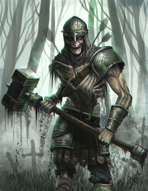 Skeleton Warrior By Victor Lozada On Artstation Undead Warrior