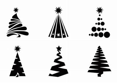 Tree Christmas Silhouette Clipart Vector Clip Library