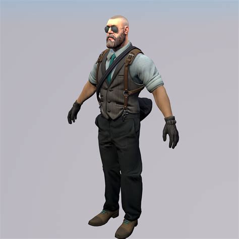 Agent From The Game Csgo Tiny Kev Professional 3d Model Cgtrader