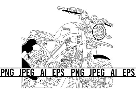 Motorcycle Clip Art Vector Graphic By Teeemerch · Creative Fabrica