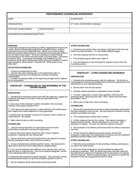 15 Best Images Of Career Counseling Values Worksheet