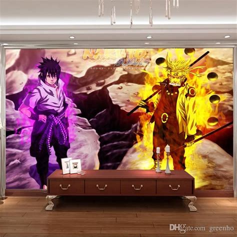 3d Naruto Wall Mural Custom Photo Wallppaer Japanese Anime Wallpaper