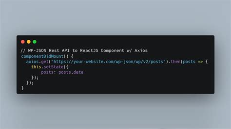 Using Axios To Fetch Wordpress Post Data From Wp Json Rest Api