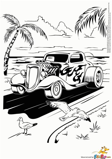 Hot Rod Coloring Pages For Adults Coloring Rod Truck Cars Muscle