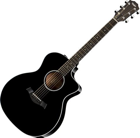 Taylor 214ce Blk Dlx Black Acoustic Guitar And Electro