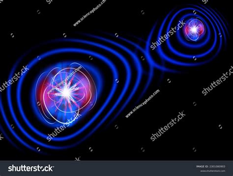 Quantum Entanglement Conceptual Digital Illustration Stock Illustration