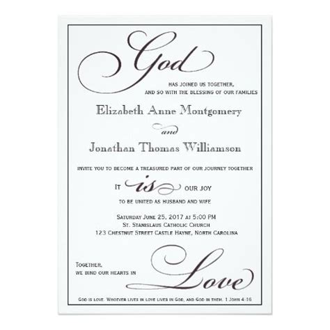 We understand that your wedding invitation is one of the most significant keepsakes of your lifetime. God is Love Christian Script Wedding Invitation | Zazzle.com | Christian wedding invitation ...