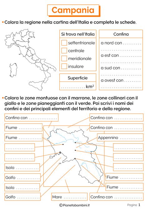 Non è arrivata questa mattina la consegna attesa a napoli delle dosi di vaccino contro il covid19 per la campania. Campania: Schede Didattiche per la Scuola Primaria ...