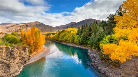 Landscape Wallpaper Hd Emerald River Queenstown New Zealand