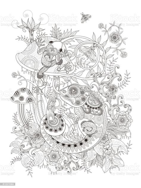 Gorgeous Adult Coloring Page Stock Illustration Download Image Now
