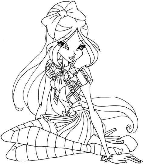 Winx Club Flora Coloring Pages At GetColorings Free Printable