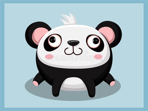 Panda Cartoon Funny Cartoon And Vector Animal Characters Stock Vector