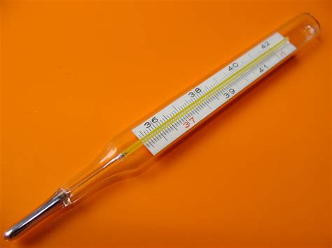 Free Mercury In Glass Thermometer Stock Photo