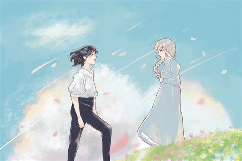 Howl And Sophie In The Garden By O Piim O On Deviantart
