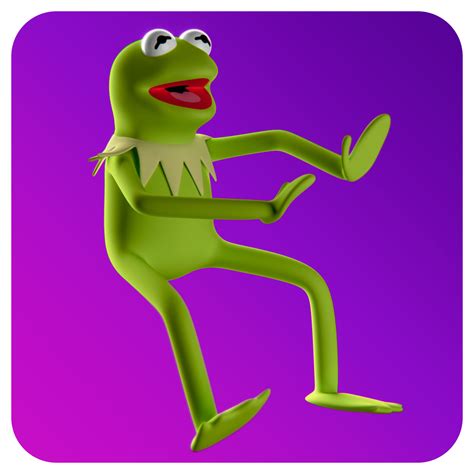 3d Model Kermit The Frog Puppet Vr Ar Low Poly Cgtrader