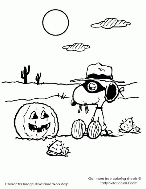 Charlie Brown Great Pumpkin Coloring Pages