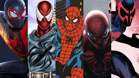 How Many Types Of Spiderman Are There The Most Famous Spiders From
