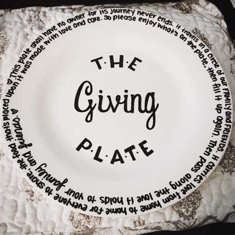 The Giving Plate By Notablynelly On Etsy