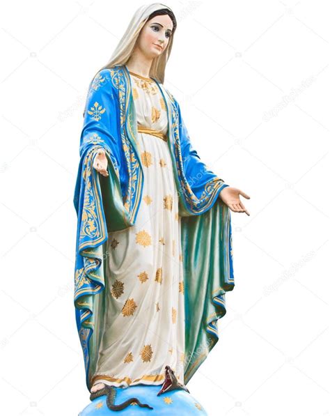 estatua de la virgen maría en la iglesia católica romana fotografía de stock © deerphoto