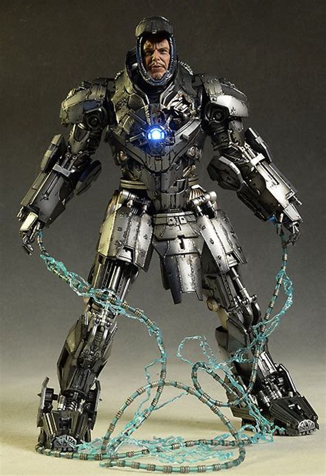 So sad, despite it being one of my favorites. Iron Man Whiplash Mark II action figure | Marvel statues ...