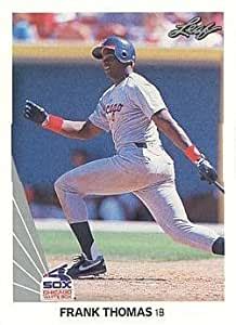 Buy frank thomas rookie cards on ebay. 1990 Leaf Baseball #300 Frank Thomas Rookie Card at Amazon's Sports Collectibles Store