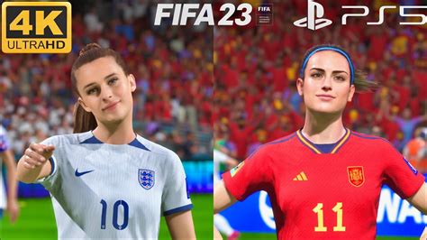 Fifa 23 England Vs Spain Women S World Cup Final 2023 Full Match Ps5 4k60 Youtube