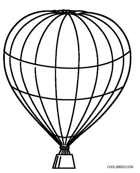 Printable Hot Air Balloon Coloring Pages For Kids