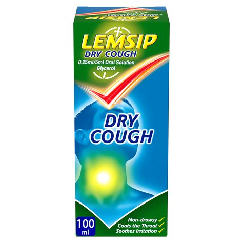 Lemsip Cough Syrup Dry 100ml Gs Cough Remedies Ballsbridge Pharmacy