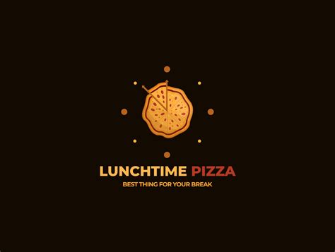 Lunchtime Pizza Logo Design By Yulian Rahman On Dribbble