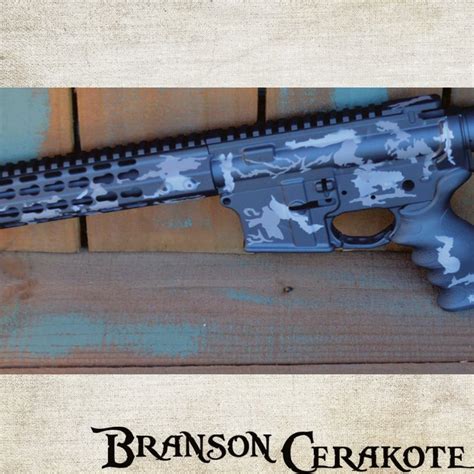 Urban Tiger Stripe Camo Stencil Rifle Branson Cerakote And Laser