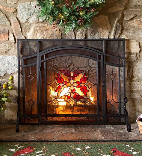 10 Best Decorative Fireplace Screens 2016 Best Mesh Metal And Glass Fireplace Screens