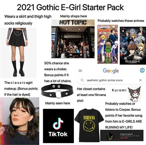 2021 Gothic E Girl Starter Pack Rstarterpacks