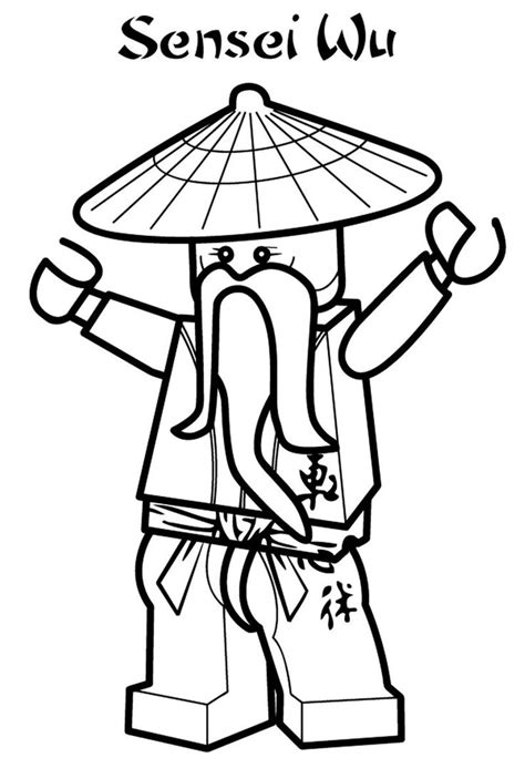 Kai is a fiery ninja. Sensei Wu Ninjago Coloring Book | Ninjago coloring pages ...