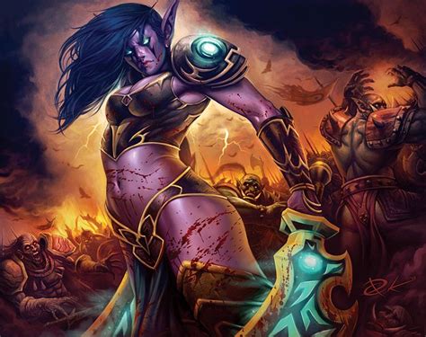 Night Elf Rogue World Of Warcraft Night Elf Warcraft