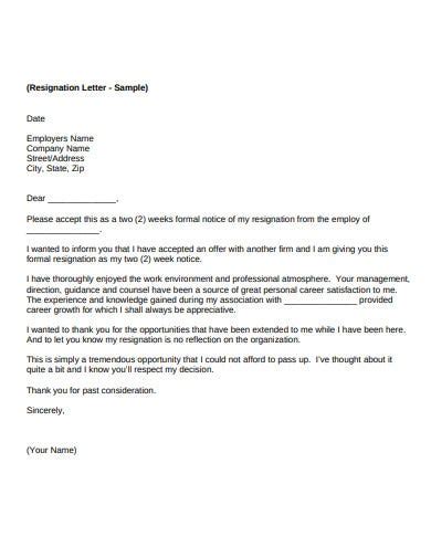 12 Acceptance Of Resignation Letter Templates In Word Pages Pdf