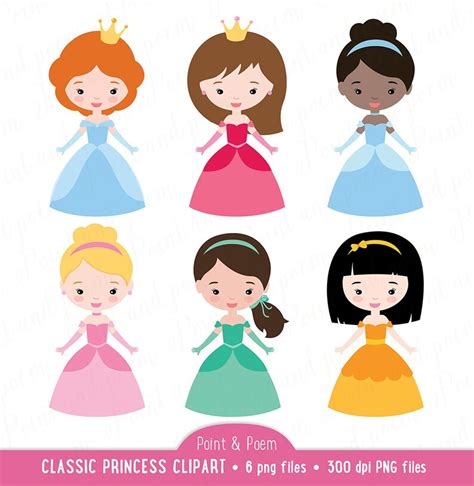 Princess Clip Art Fairytale Princess Clipart Cute Little