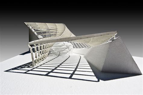 Model Photo Parametric Gridshell Conceptual Architecture Concept