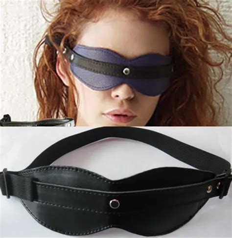 Top Quality Soft Pu Sex Goggles Black Mask Goggles Veil Eyepatch Fetish Sex Furnitures Adult