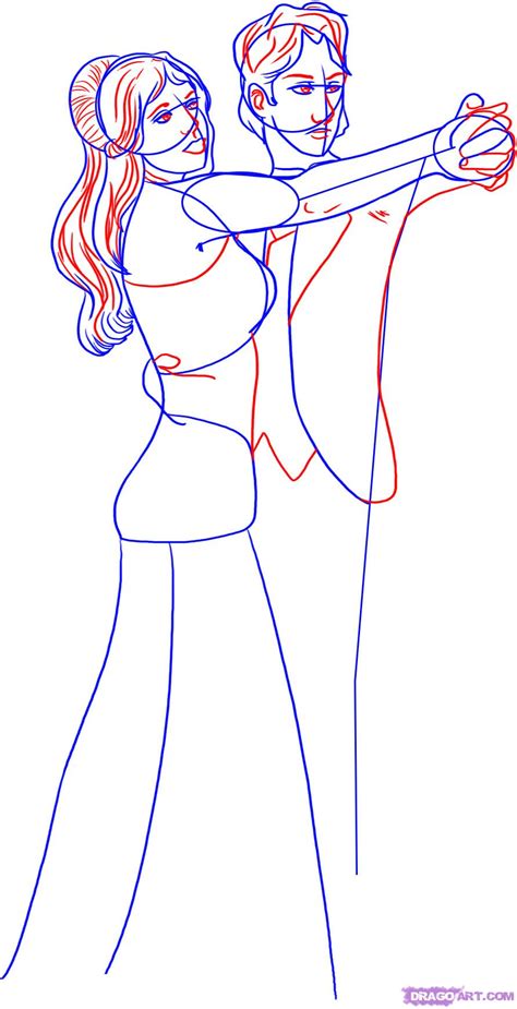 How To Draw Dancing People Step By Step Figures People