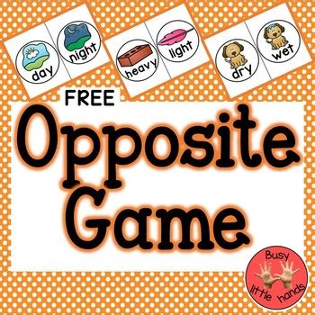 The opposite, a 1994 episode of seinfeld. Opposite Game by Busy little hands | Teachers Pay Teachers
