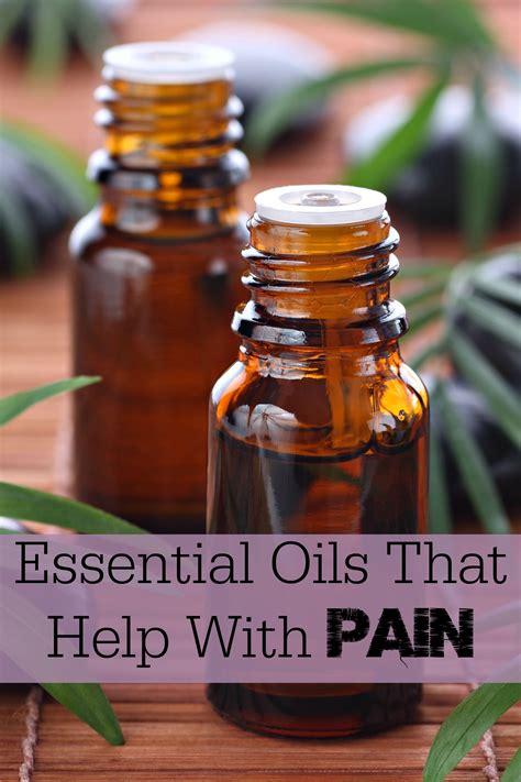 Essential Oils That Help With Pain