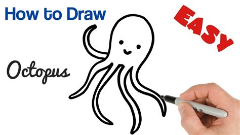 How To Draw An Octopus For Kids Super Easy Youtube