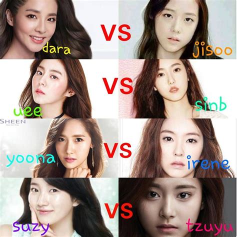 New Battle For The Best Visual In The Two Generetions In Kpop Girls Group Dara 2ne1 Vs Jisoo