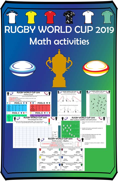 Rugby World Cup 2019 Math Activities With Images Math Activities