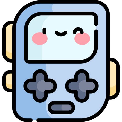 Handheld Game Kawaii Lineal Color Icon