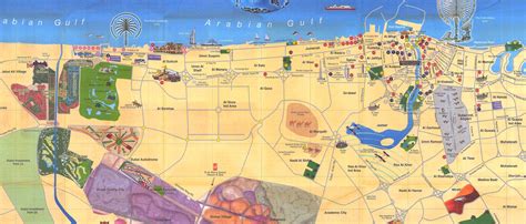 Dubai City Tourist Map Dubai • Mappery