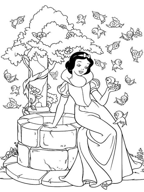 Dibujos Para Colorear De Princesas Blancanieves Dibujos Para Colorear