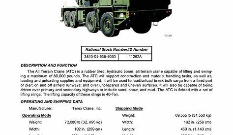 (U//FOUO) USMC Engineer Equipment Technical Characteristics Manual