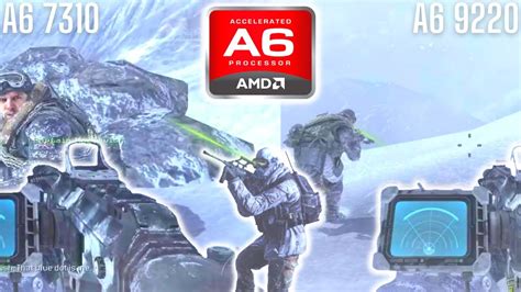 Amd Apus A6 7310 Vs A6 9220 With Radeon R4 Graphics Gaming